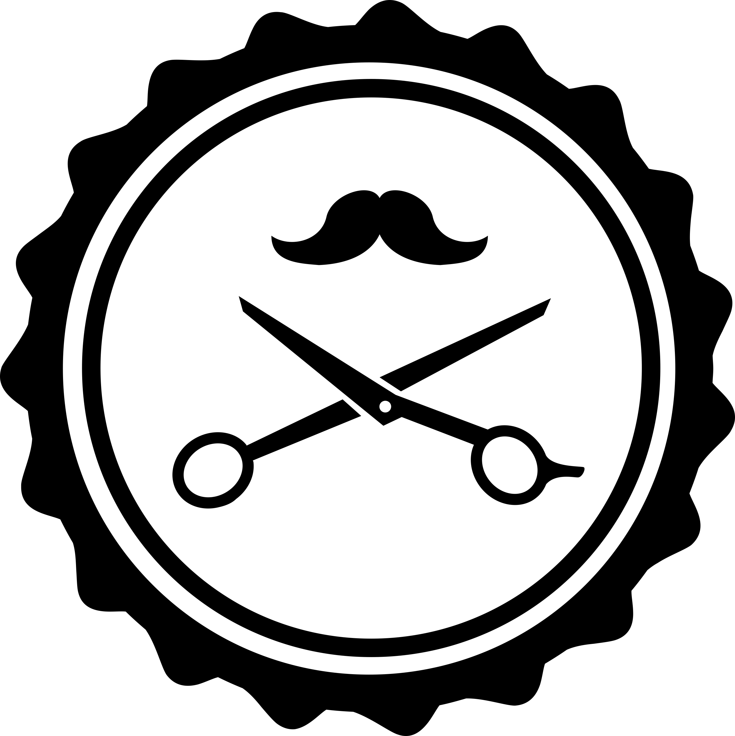Hair Salon Badge With Scissors And Mustache Line Tracing Svg Vector Free Vectors